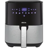 Jocca digital airfryer sort/stål 5 liter 1450 watt