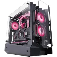 Mars Gaming MC-EDGE, Midi Tower, PC, Schwarz, ATX, micro ATX, Mini-ITX, SGCC, Gehärtetes Glas, Gaming