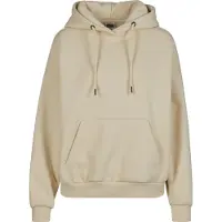 Urban Classics weicher Damen Hoodie Kordelzug Kapuze 500 g/m² mit Baumwolle Beige