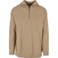 Urban Classics Oversized Knitted Troyer Unionbeige Größe: XL | Turtlenecks Outlet | Herren
