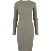 Urban Classics Rib Langes Kleid Mit Langen ärmeln