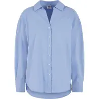 Urban Classics Damen Oversized Cotton-Bluse, Powderblue, Größe M