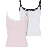 Urban Classics Ladies Contrast Basic Top 2-Pack - 190989