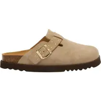 Scholl Clog Damen Benny Wildleder Dark Beige-Schuhgröße 39