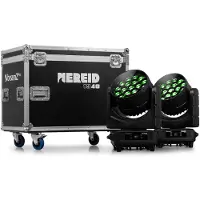 Beamz Nereid1940 Outdoor LED Moving Head Zoom 19x40W 2 Stück im Flightcase