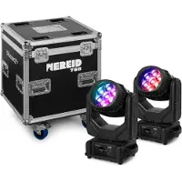 Beamz Nereid740 Outdoor LED Bee Eye Moving Head mit Zoom 2 Stück im Flightcase