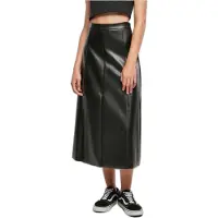 Urban Classics modisches Damen Kleid Stretch Reißverschluss 360 g/m² Schwarz