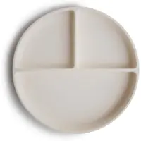 Mushie - Silicone Plate - Ivory - 18.5 cm