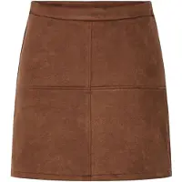 Pieces Pcrakel Brushed Hw Minirock | Braun | XS
