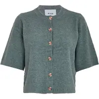 Minus Damen Pullover & Cardigans Msjanna Knit Cardigan - Petrol - Größe M