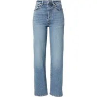 Levi's für Damen. 79078-0017 Blaue Jeans in voller Länge mit Rippenkorb (31/30), Lässig, Baumwolle, Denim