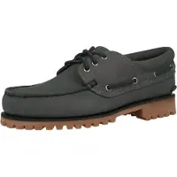 Timberland Herren Authentic Boat Shoe Dark Grey Nubuk-Schuhgröße 39,5
