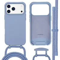 IMoshion Apple iPhone 17 Pro Max Hülle - Silikon - - Backcover/Hülle mit Band/Soft Case - Blau