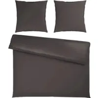 Premium Living Bettwäsche Xenia Uni XXL Anthrazit ca. 200x200cm