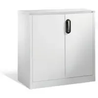C+P Akten-Sideboard Acurado mit Drehtüren, 2 Ordnerhöhen, H1000xB930xT500mm Front Lichtgrau Korpus Lichtgrau