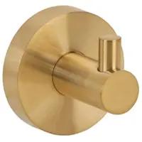 BRILLANTBAD BABLO Kleiderhaken Messing Gold matt 50x55x55 mm für Bad & Küche >> zum Bohren oder Kleben*