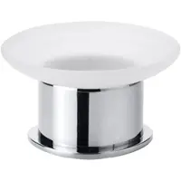 BRILLANTBAD BOMEGA Glasseifenkorb freistehend Messing Chrom poliert 110x60x110 mm für Bad & Küche >> Freistehend anwendbar