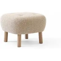 &tradition - Pouf ATD1, Karakorum 003 / Eiche weiß pigmentiert