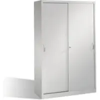 C+P Aktenschrank Acurado mit Schiebetüren, 5 Ordnerhöhen, H1950xB1200xT500mm Weißaluminium