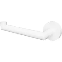 BRILLANTBAD WHITE Papierrollenhalter Messing Weiß Links ohne Deckel 175x55x70 mm für Bad & WC >> zum Bohren oder Kleben*