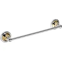 BRILLANTBAD BETRO GOLD Handtuchhalter Messing Gold Chrom 365x65x65 mm für Bad & WC >> zum Bohren