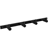 BRILLANTBAD BARK Hakenleiste 4 Haken Messing Schwarz 270x25x40 mm für Bad & Küche >> zum Bohren