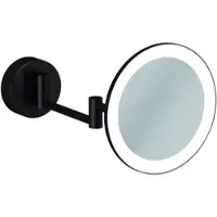 Kludi VELA R LED-Kosmetikspiegel 58995N2W Vergrößerung 3-fach, Wandmontage, brushed gunmetal