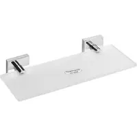 BRILLANTBAD META Glasablage Messing Chrom poliert 300x55x130 mm für Bad & Küche >> zum Bohren