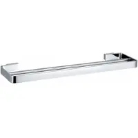 BRILLANTBAD BOLO Doppelhandtuchhalter Messing Chrom poliert 600x25x130 mm für Bad & WC >> zum Bohren