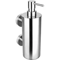 BRILLANTBAD BEO Seifenspender JUMBO Edelstahl matt 70x230x110 mm, 550 ml für Bad & Küche >> zum Bohren oder Kleben