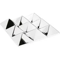 Verpan - Mirror Sculptures, 9 Pyramids, silber / verspiegelt