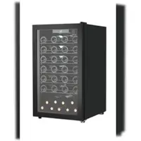 Metro Professional Weinkühler GWC2052, Edelstahl / Glas, 49 x 57.5 x 85.5 cm, 52 Flaschen, 126 L, schwarz
