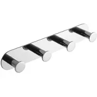 BRILLANTBAD BEASY Hakenleiste Edelstahl poliert 31x255x45 mm für Bad & Küche >> zum Kleben