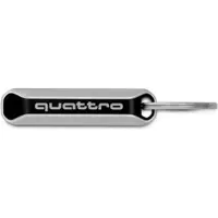 Audi collection Audi Schlüsselanhänger quattro schwarz/silber 3182100500 - 62 x 14.5 x 8 mm