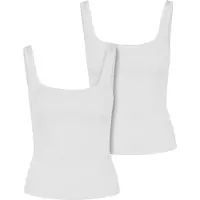 Urban Classics Muskelshirt "Ladies Wide Neck Rib Top 2-Pack" 1