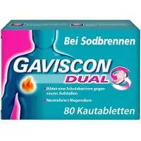 Gaviscon Dual 250mg/106,5mg/187,5mg Kautabletten 80 St