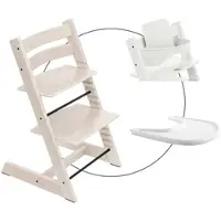 Stokke Tripp Trapp Bundle Treppenhochstuhl inklusive Babyset & Tray, weiss