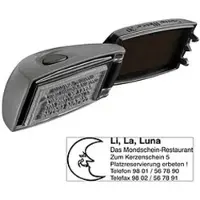 Colop Textstempel, individualisierbar EOS Stamp Mouse 30 selbstfärbend schwarz mit Logo, 1 St.