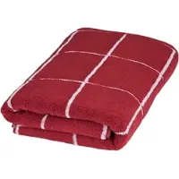 Ross Duschtuch "Cashmere Überkaro", rot (vino, weiß), B:75cm L:140cm, Frottier, Baumwolle, Handtücher, Duschtuch, 100% Baumwolle, kariert, in modischen Karo Farben