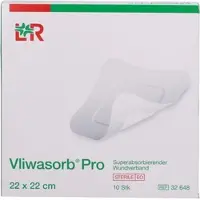 ACA Müller/ADAG Pharma Vliwasorb pro Superabsorb.komp.steril 22x22 cm 10 ST