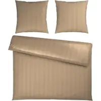 Premium Living Bettwäsche Xenia Streif XXL Beige ca. 200x200cm