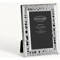 Edzard 2er-Set Bilderrahmen Gubbio (10x15 cm), gehämmert, edel versilbert, anlaufgeschützt, 2 Aufhänger