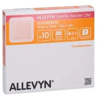 ACA Müller/ADAG Pharma Allevyn Gentle Border Lite 15x15cm Verband 10 ST