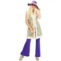 Buttinette Kostüm "Hippie" für Damen, violett-color