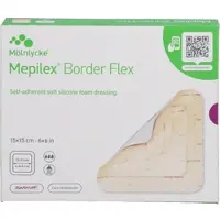 ACA Müller/ADAG Pharma Mepilex Border Flex Schaumverb.haft.15x15 cm 10 ST