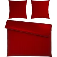 Premium Living Bettwäsche Xenia Streif XXL Rot ca. 200x200cm