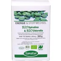Sanatur Biospirulina & Biochlorella 2 In 1 750 ST