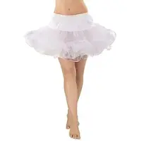 Buttinette Soft-Tüll-Petticoat für Kinder, weiß, 5-lagig