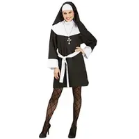 Buttinette Nonnenkostüm "Bernadette" für Damen, kurz
