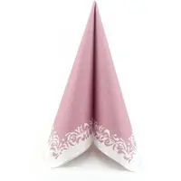 APARTina Airlaid Serviette Romantique in Pastell Altrosa, 40 x 40 cm, 50 Stück -